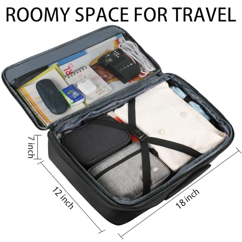 Vancropak 35L Carry on Bags for Airplanes, Luggage Backpack for Travel, Flight Approved Travel Bag for Men & Women, Water Resistant Suitcase Backpack Weekender Business Daypack Overnight Bag, Black