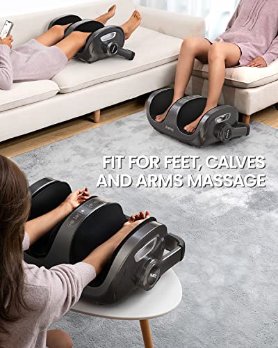 RENPHO Foot Massager with Heat, Foot and Calf Massager for Athletes Foot Care, Deep Kneading Foot Massage for Feet/Ankle/Calf/Leg, Fits Up to Feet Size 14 Men, Christmas Gift for Her, Father, Mother