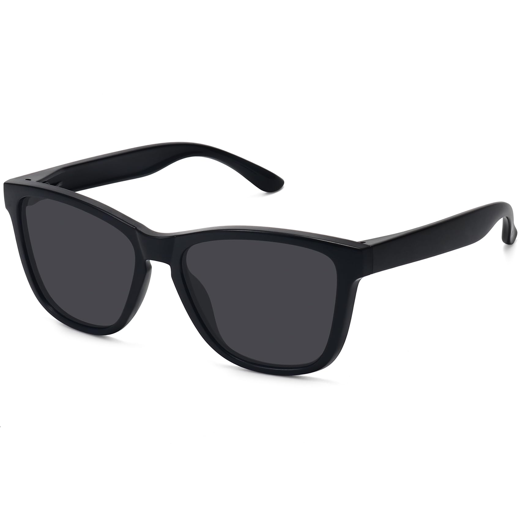 MEETSUN Polarized Sunglasses for Women Men Classic Retro Designer Style (Black, 54)