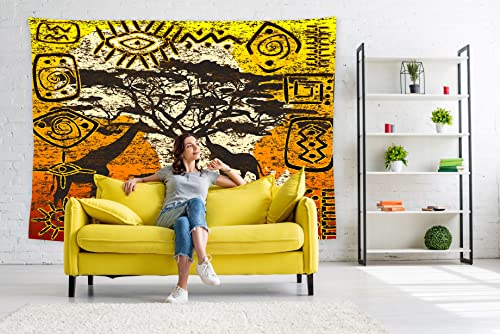 feelacle Werewolf Tapestry 80" X 60" Wolf Wall Hanging Party Decorations Home Decor For Bedroom Living Room Dorm (200 X 150cm)
