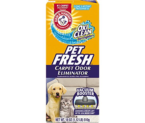 Arm and Hammer Pet Fresh Carpet Odor Eliminator Plus Oxi Clean Dirt Fighters, 16.3 oz, (12 Pack)