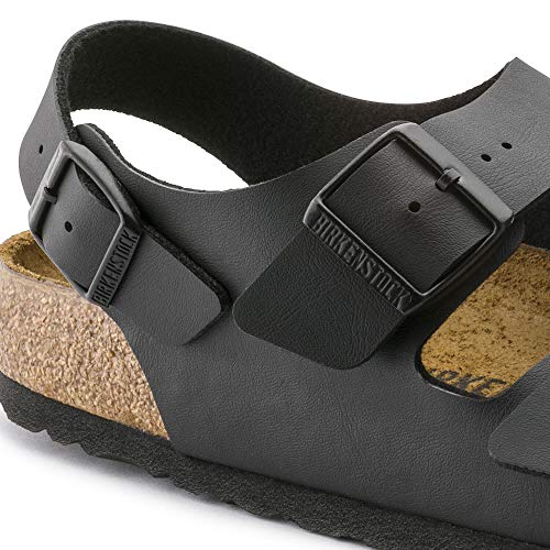 BIRKENSTOCK 34101 Birkenstock Milano Leather Women's Sandals, Dark Brown, 41
