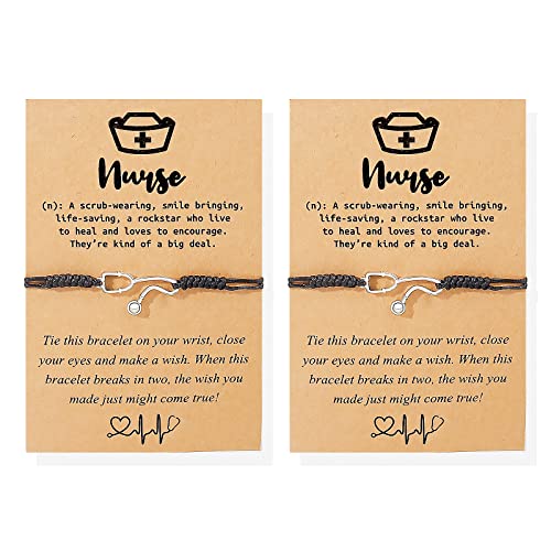 Nursing Graduation Gifts for Her,Nurses Week Gifts for Women,Natural Stone Nurse Bracelet,Student Nurse Appreciation Gift,School Cool Gifts for Nurses,Unique Graduation Gifts for Nurses Female Outfit Jewelry 2024