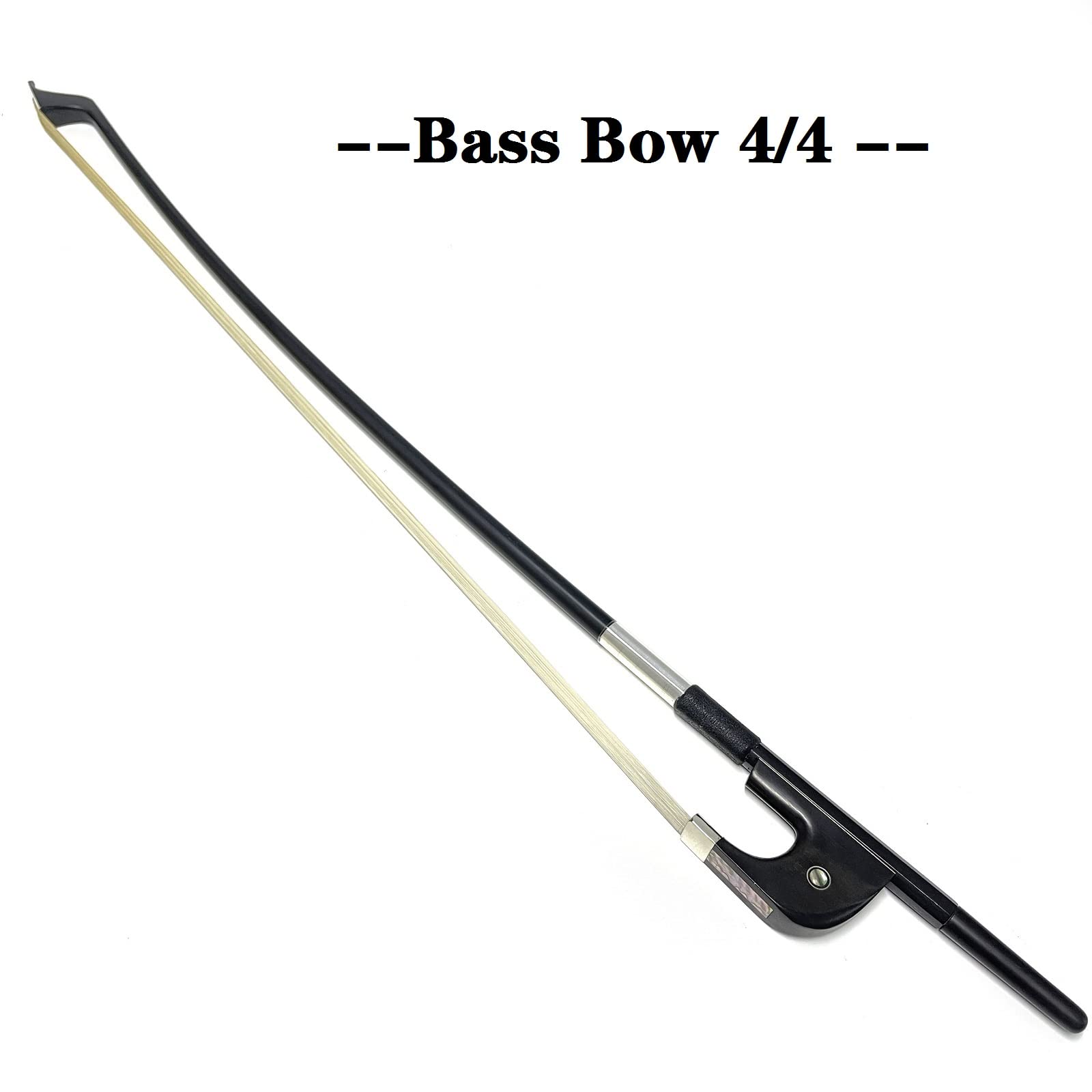 LIEKE Carbon Fiber Upright Bass Bow 4/4 Size Double Bass Bow