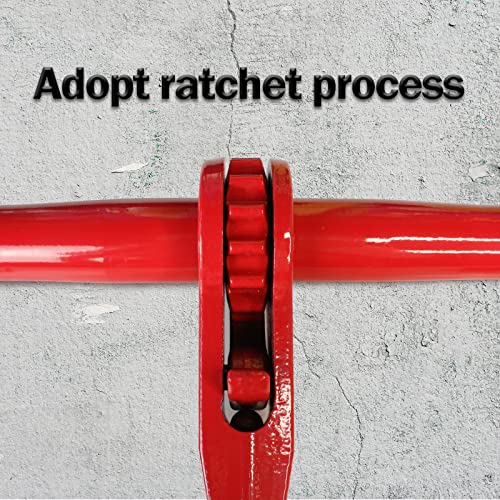 ENJ 4 Pack Ratchet Load Binder with 2 Grab Hooks, for 3/8-1/2 Grade 70 Transport Chain, Load Binder with 9,200 Pound Working Load Limit