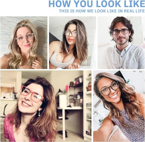 CCVOO 5 Pack Reading Glasses Blue Light Blocking Women/Men, Anti UV Ray/Glare Readers Fashion Eyeglasses with Spring Hinge, Blue Light Blocking Reading Glasses