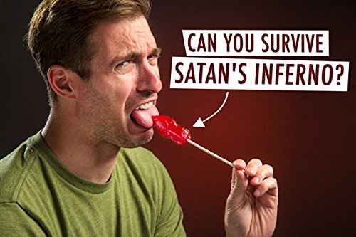 Flamethrower Candy Co Toe of Satan Lollipop One Pack Carolina Reaper Spicy Challenge