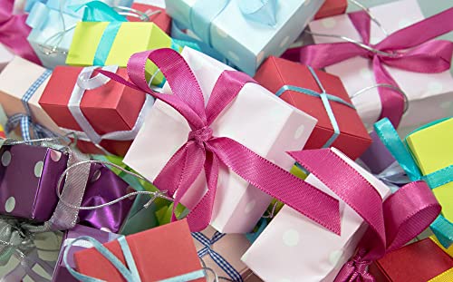 YASEO 1 1/2 Gold Solid Satin Ribbon, 50 Yards Craft Fabric Ribbon for Gift Wrapping Floral Bouquets Wedding Party Decoration