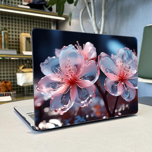 Yebiseven for MacBook Air 13.6 inch M3/M2 Case 2024 2022 Released A3113/A2681, Laptop Hard Shell Case with Keyboard Cover & Screen Protector & OTG Adapter & 2 Webcam Covers, Pastel Marble