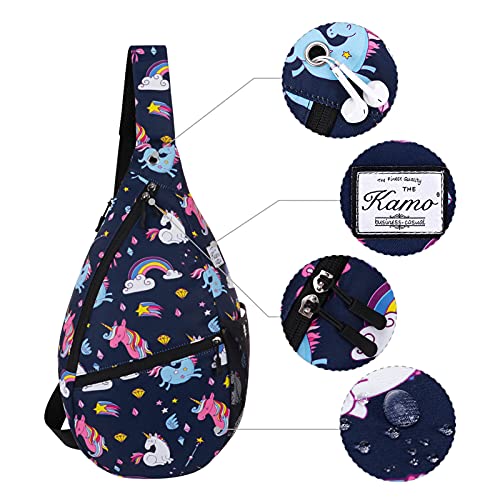 Kamo Sling Backpack Sling Bag Crossbody Daypack Casual Backpack Chest Bag for Women Men