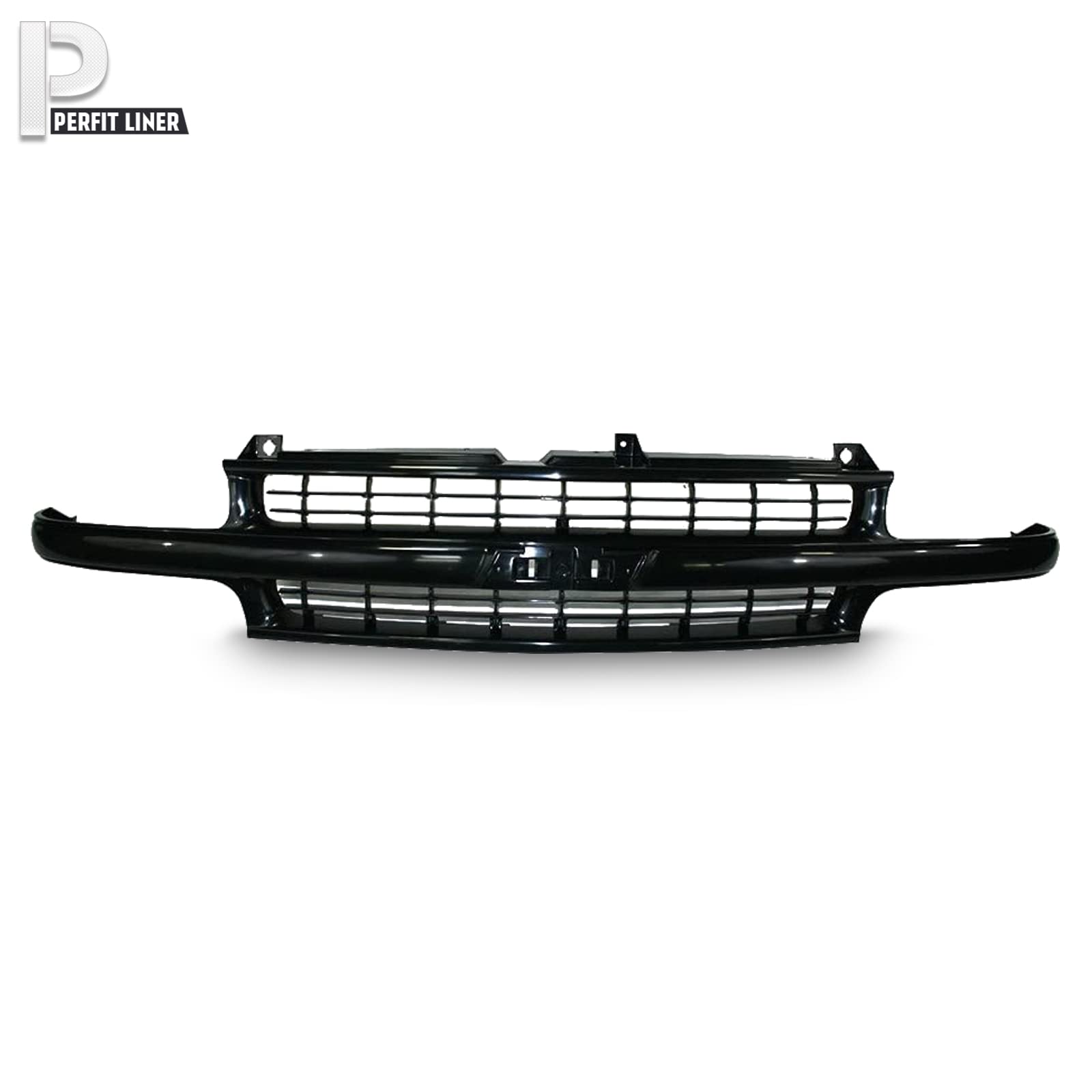 Perfit Liner Front Grille Grill Black Compatible with 1999-2002 Chevrolet Silverado 1500 2500 & 2000-2006 Tahoe Suburban 1500 2500 GM1200490 19131244