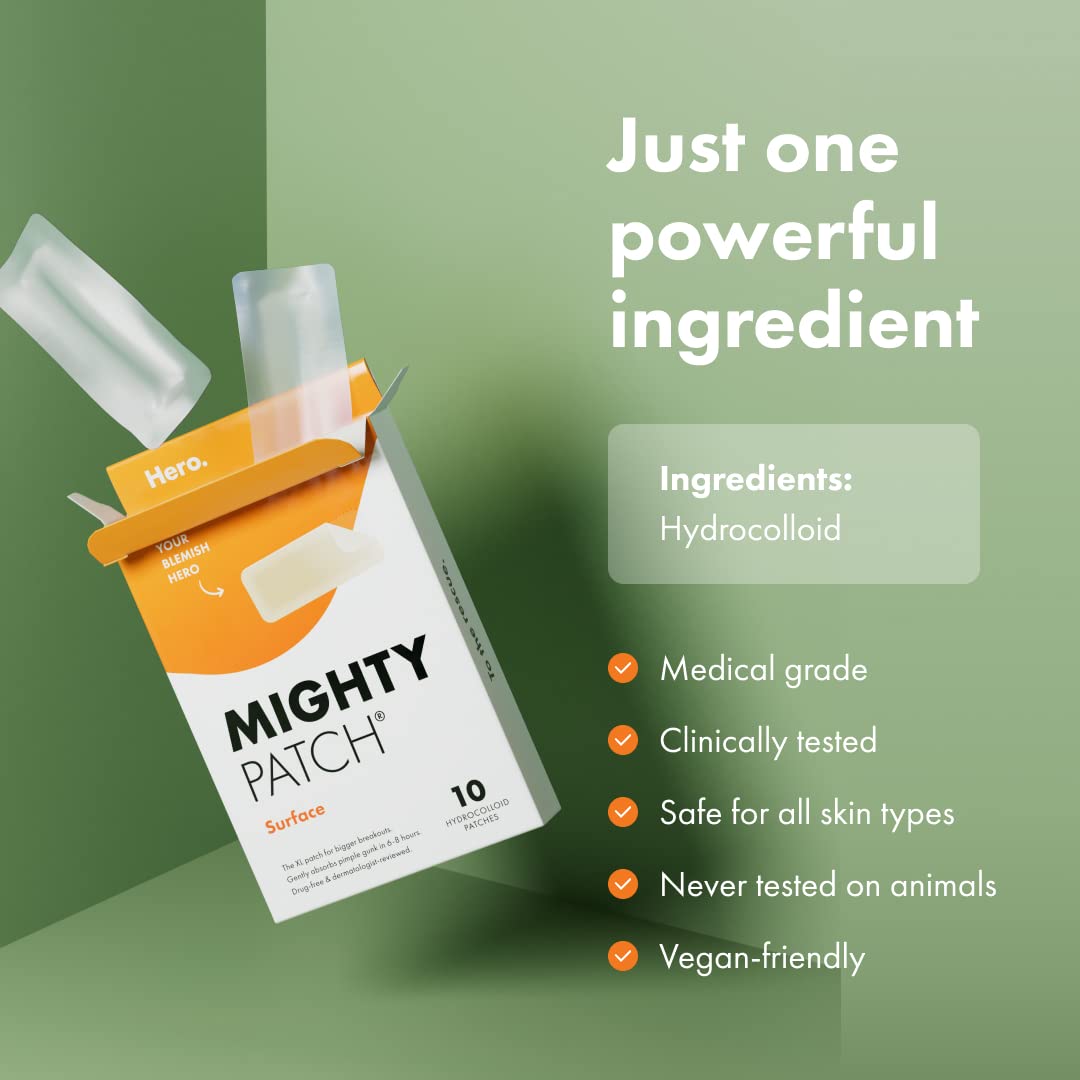 Hero Cosmetics Mighty Patch™ Original Patch 36ct and Mighty Patch™ Surface Patch 10ct Bundle