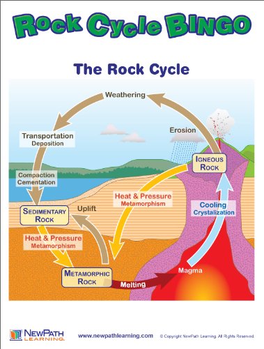 NewPath Learning - 24-6017 Rock Cycle Bingo Game, Grade 5-9