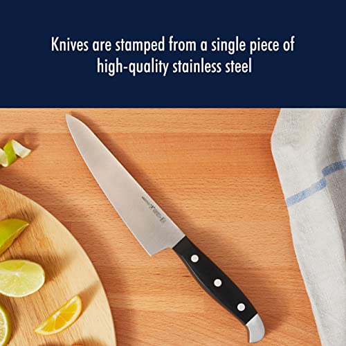 HENCKELS Statement Razor-Sharp 7-Piece White Handle Knife Set, Chef Knife, Bread Knife, German Engineered Knife Informed by over 100 Years of Mastery