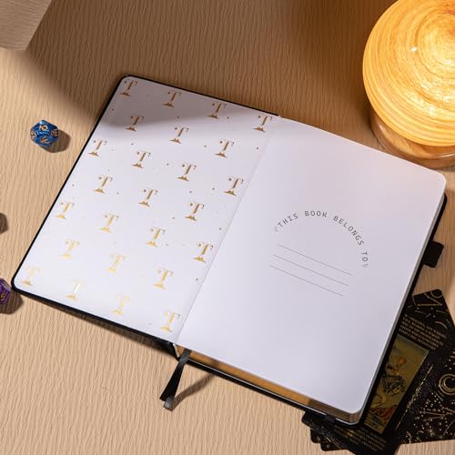 TIEFOSSI Personalized Bullet Dotted Journal, Libra Constellations Dot Notebook, with 256 Numbered Dot Grid Pages, 160gsm Bleed Proof Thick Paper, For Women Men
