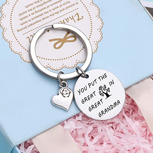 NOTHERS RSZOTW Great Grandma Gift Mothers Day Gift Great Grandmother Gift Great Grandma Thank You Jewelry Great Gigi Gifts Great Grammy Gift Granny Gift Great Nana Jewelry