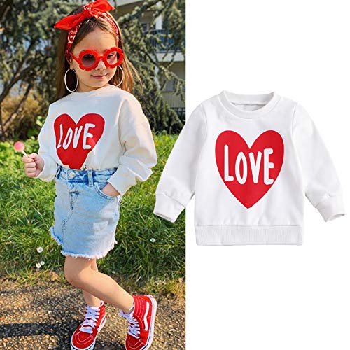 DuAnyozu Infant Toddler Baby Girl Long Sleeve Shirts Daddys Girl Pullover Sweatshirt Tops Fall Outfit Casual Clothes (Black, 0-6 Months)