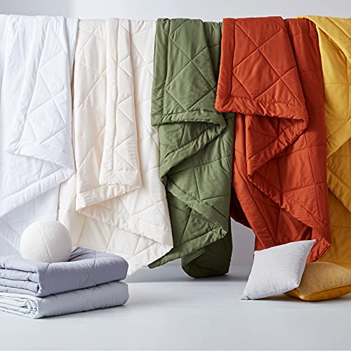 SunStyle Home Queen Comforter - Ivory Down Alternative Bedding Comforters Queen Size, All Season Duvet Insert, Lightweight Bed Comforter Soft Full Queen Size(90"x90"), Only Comforter