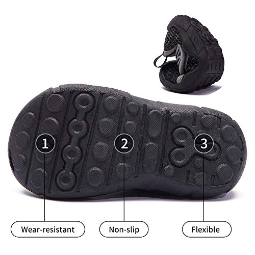 GUBARUN Toddler Boys Girls Sneakers Kids Lightweight Tennis Shoes Breathable(Wine red Toddler 5)