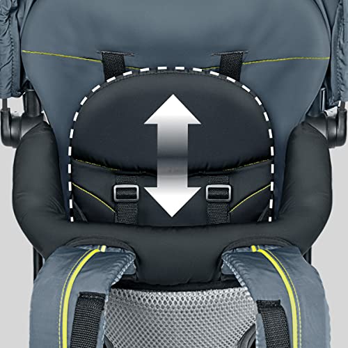 Chicco SmartSupport Aluminum Frame Backpack Carrier, Lightweight Baby Backpack Carrier | Solar/Grey