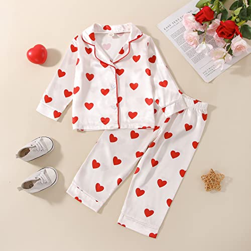 Dinosaur Pajamas for Toddlers Boy Girl Silk Pjs Buttons-on Sleep Shirt Satin Summer Short Pajamas Set Sleeper (Dinosaur 2T)