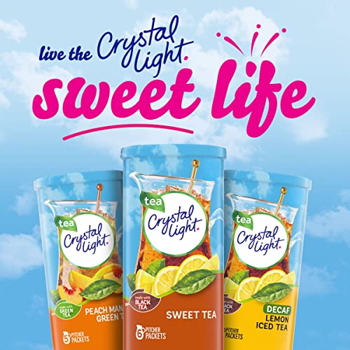Crystal Light, Powdered Drink Mix, Sweet Tea, 1.56 Oz, 6 count (Pack of 1)