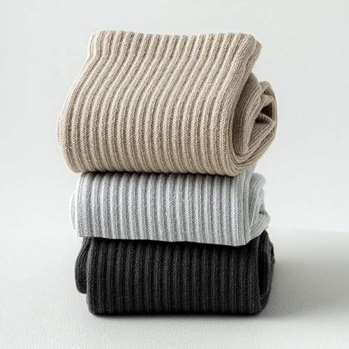 JUCHYDii Yoga Socks with Grips for Women, Non Slip Long Grip Socks for Pilates, Barre, Workouts&Hospital(3 pairs)