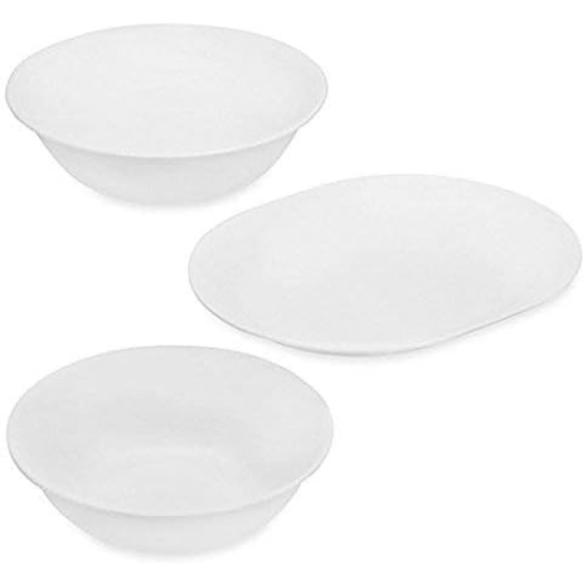 Corelle White 3-Piece Completer Set
