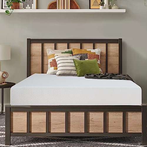 Dopinmin Twin Size 5 Inch Gel Memory Foam Mattress Medium-Firm Mattress for Pressure Relief & Cooler Sleep, Mattresses for Kid Bunk Bed, Trundle Bed, Daybed, CertiPUR-US Certified, Bed in a Box