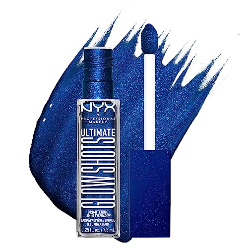 NYX PROFESSIONAL MAKEUP Ultimate Glow Shots, Liquid Eyeshadow, Long-Lasting Shimmer Eye Shadow with Vitamin C - Plum Player