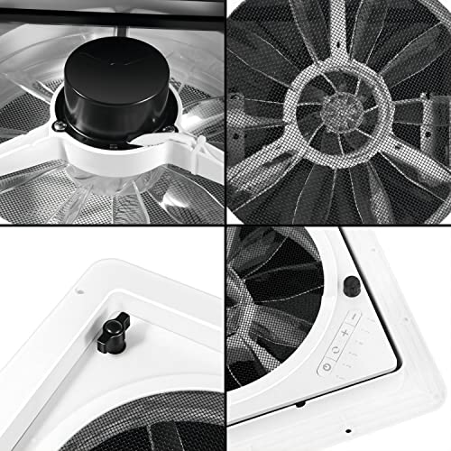 Starvent 11" RV Roof Vent Fan 6-Speed-Reversible (Smoked 11")