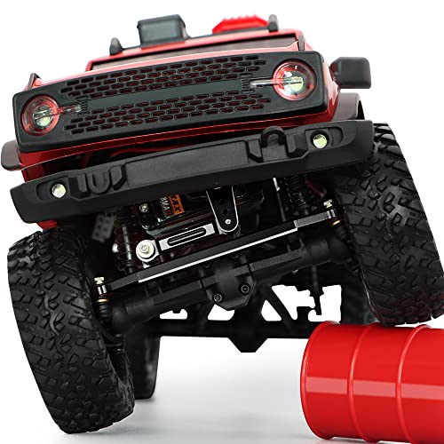 EPINON for AXIAL SCX24 Servo Metal Gear EMAX Servo Steering Servo with Servo Mount Bracket and Arm and Steering Link Set SCX24 Upgrade Parts (Black)