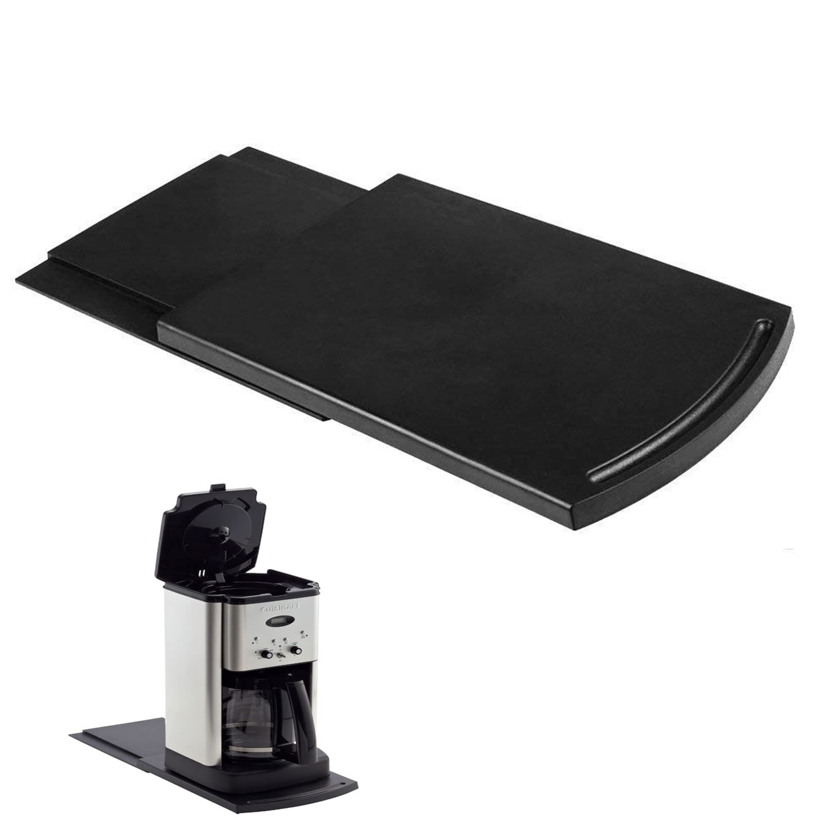 HauSun Handy Sliding Tray Sliding Tray Mat for Coffee Maker,Kitchen Appliance Moving Caddy,Countertop Stoage for Air Fryer, Blender, Stand Mixer,Food Processors,1 Set