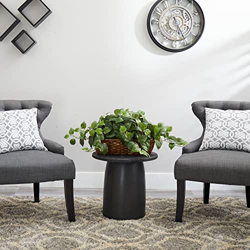Nearly Natural Pothos with Ledge Basket, Green,34x18x15