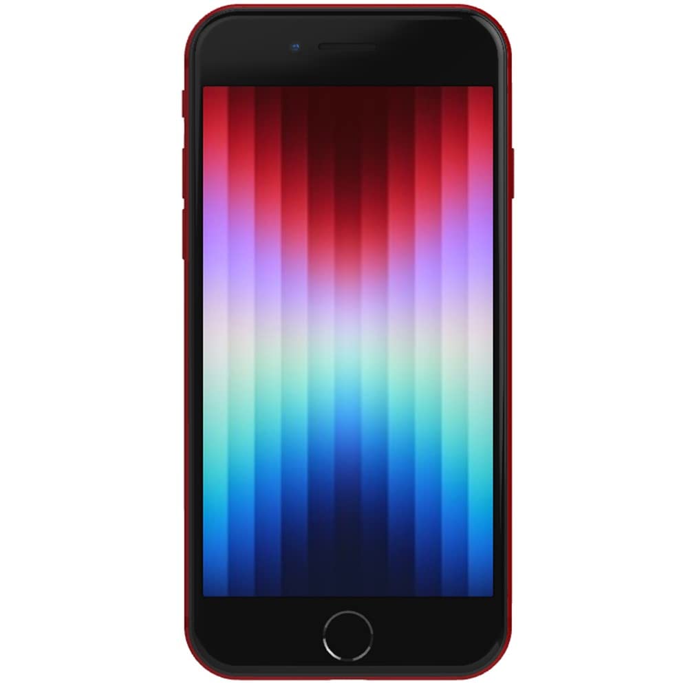 Apple iPhone SE 3rd Gen, 64GB, RED - Unlocked (Renewed)