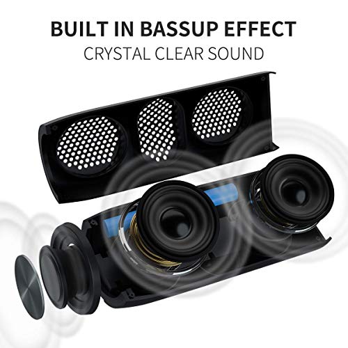 Bluetooth Speaker,MusiBaby M88 Speakers,Dual Pairing, Bluetooth 5.3,Loud Stereo Sound,Booming Bass,30H Playtime for Home& Outdoor Party,Beach,Portable Speaker,Gifts(Black)