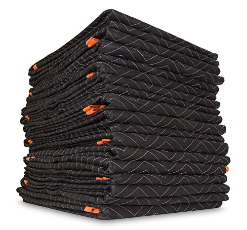WEN 72-Inch by 80-Inch and 72-Inch by 40-Inch Heavy Duty Padded Moving Blankets | 18 Pack