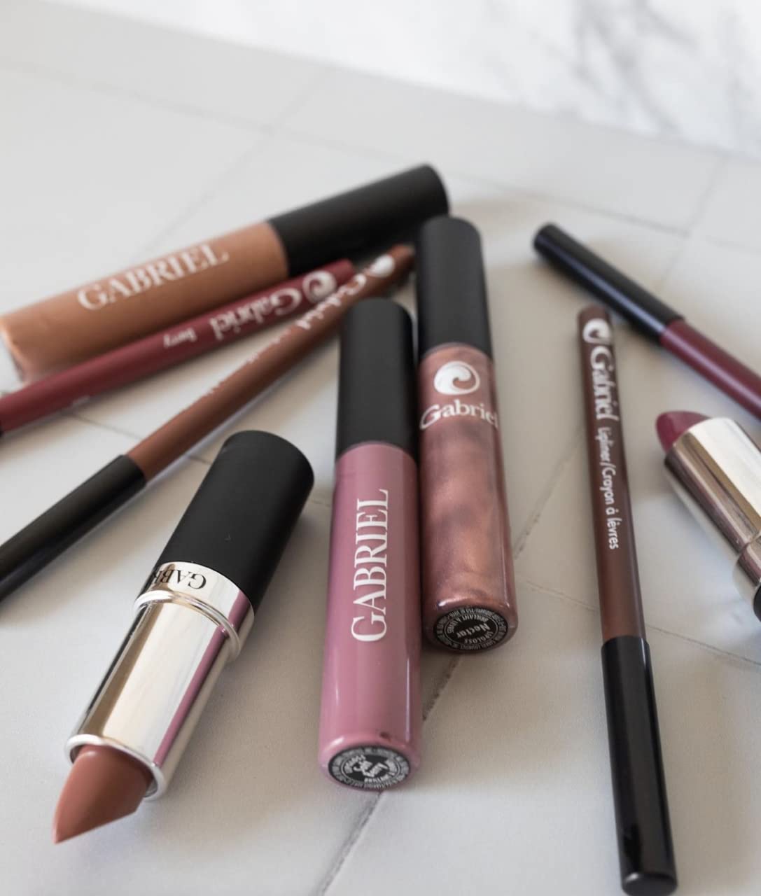 Gabriel Cosmetics Lip Gloss, Natural Lipgloss, Paraben Free, Vegan, Gluten-free,Cruelty-free, Non GMO, High performance and long lasting, Infused with Jojoba Seed Oil and Aloe, .27 fl oz. (Ambrosia)