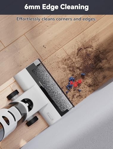 JONR ED12 Cordless Wet Dry Vacuum Cleaner, Vacuum and Mop Combo for Hard Floor, Self Propelled, 0.1Inch Edge Cleaning, One-Step Self-Cleaning