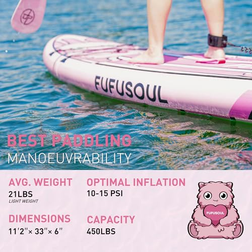 UPWELL Inflatable Stand Up Paddle Board, Premium SUP Paddle Boards for Adults, 10’8” Blow up Paddle Boards 6” Thick, Galaxy