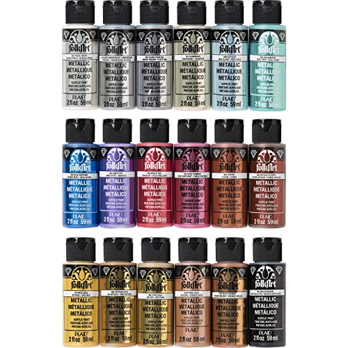 FolkArt Studio Series Let's Paint Kit, Multiple Colors 39 Piece