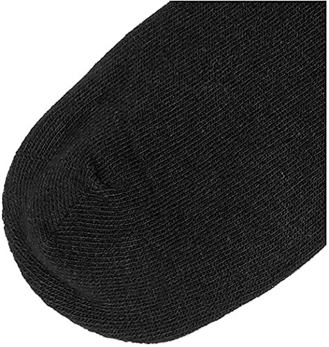 Jefferies Socks girls (Pack 6) Jefferies Socks Little Seamless Turn Cuff Socks Pack of 6 , Black, 12-24 Months US