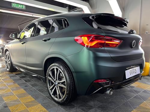 VViViD+ Matte Emerald Green Vinyl Car Wrap (1ft x 5ft, Matte Emerald Green)