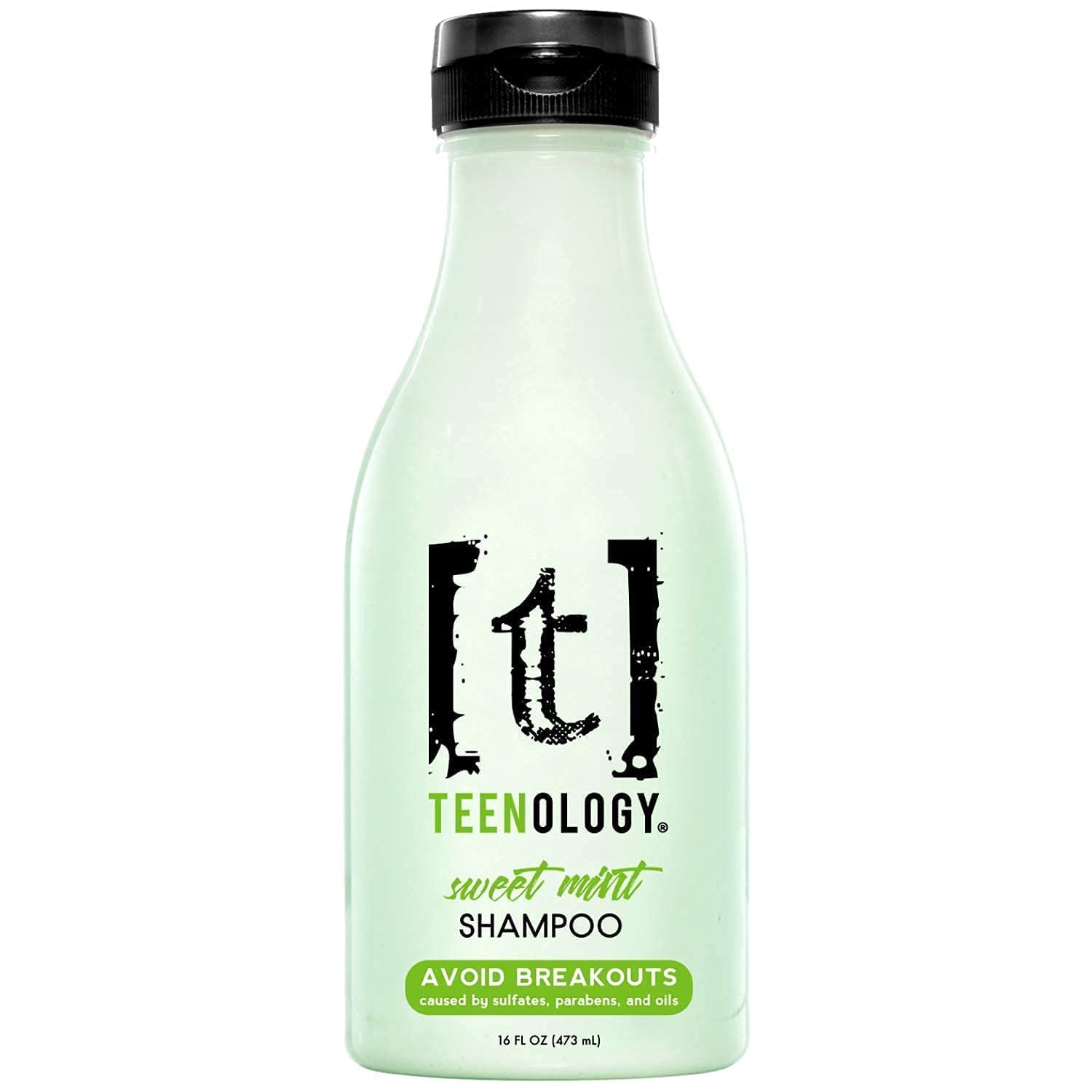 Teenology Shampoo and Conditioner Bundle (Save 5%) - Avoid Forehead Acne and Breakouts - Sulfate and Paraben Free, Noncomedogenic, Natural Botanical Extracts, Sweet Mint - 16 oz