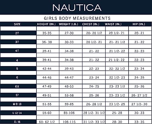 Nautica Girls' Two-Piece Bikini Swimsuit Set, UPF 50+ Sun Protection, Quick-Dry Bathing Suit, Tangerine Turquoise