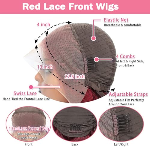 METDIO Chocolate Brown Lace Front Wig 26 Inch 13x6 Body Wave Lace Front Wigs Human Hair Pre Plucked 180% Density HD Lace Frontal Wigs Human Hair Brown Wig Human Hair Colored Glueless Wigs for Women