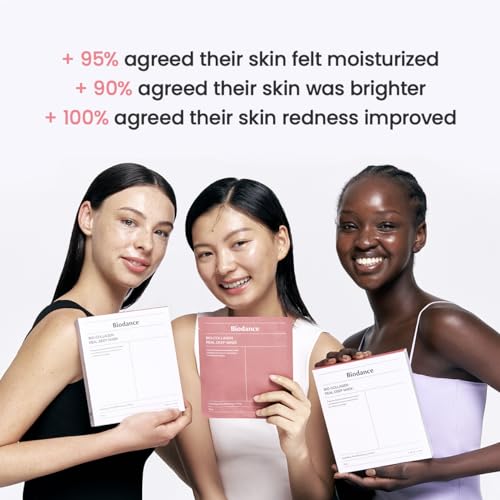 BIODANCE Hydro Cera-nol Real Deep Mask, Overnight Hydrogel Mask, Soothing, Moisturizing, Nourishing, 1.19oz(34g) x 4ea
