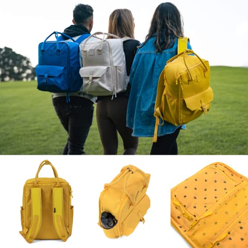 Langly Sierra Camera Backpack: A Modern & Travel-friendly Photography Backpack Compatible With Both 18in Laptop & All Camera Gear 24L (Apen-Gold)