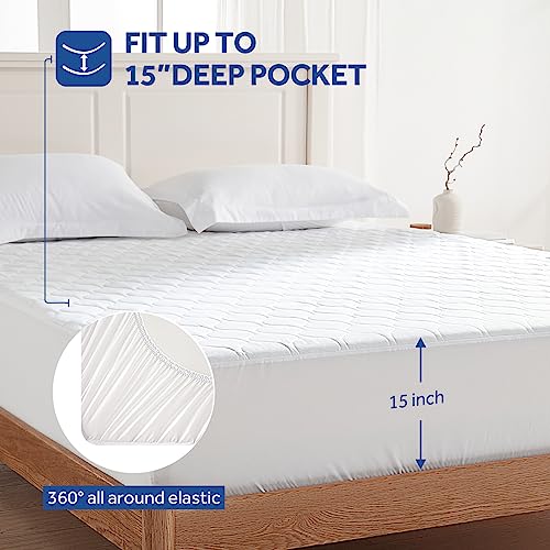 Sealy Heated Mattress Pad Twin Size, Luxury Quilted Electric Bed Warmer with 10 Heat Settings & Auto Off 1-12 Hours | Fit Up to 15" Deep Pocket | ETL Certified | Machine Washable