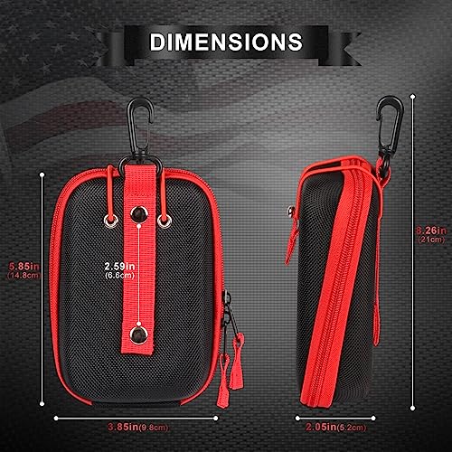 Craftsman Golf Black Rangefinder Case USA Flag Hard Shell for Tectectec Callaway, Universal Range Finder Carry Bag